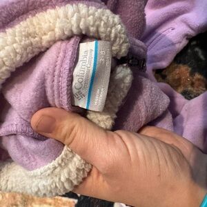 Girls Columbia 3-6 months fleece snowsuit